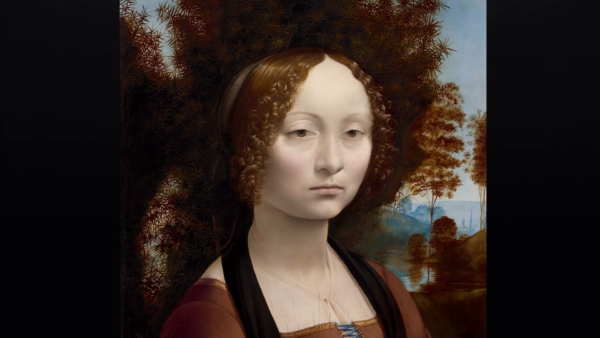 A portrait of a woman painted by Leonardo Da Vinci