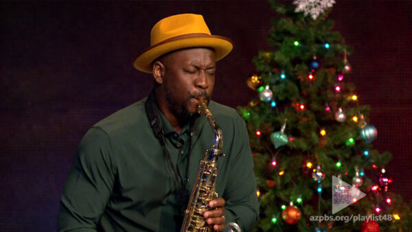 Arizona-based saxophonist J. White performs a Christmas song