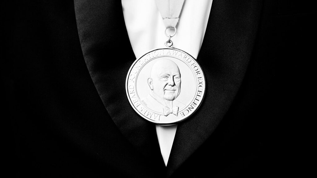 The James Beard Award medal