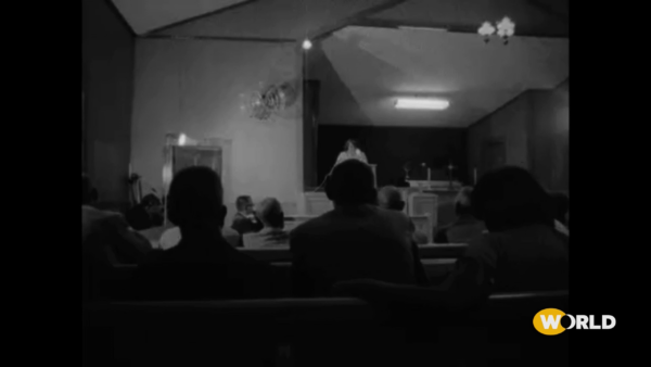 Fannie Lou Hamer speaking in a church