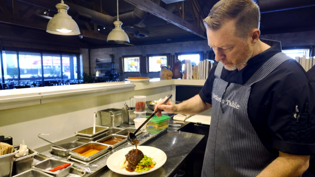 A chef at Beckett's Table