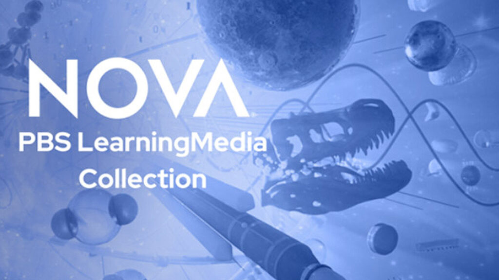 A dinosaur skull and DNA with text reading: NOVA PBS LearningMedia Collection