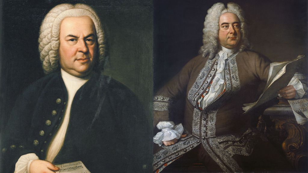 Illustrations of Georg Frideric Handel and Robert Schumann