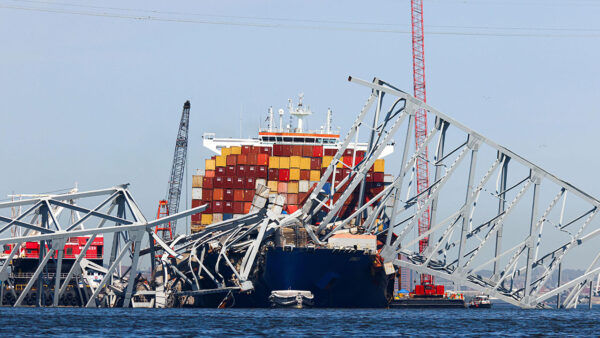 A snapshot of the Baltimore Bridge collapse