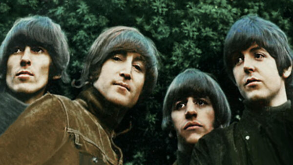 A group photo of the Beatles