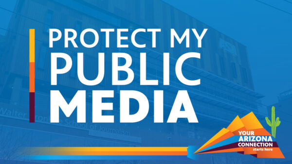 A graphic reading: Protect my public media