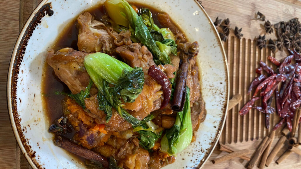 Red Roast Chicken & Baby Bok Choy