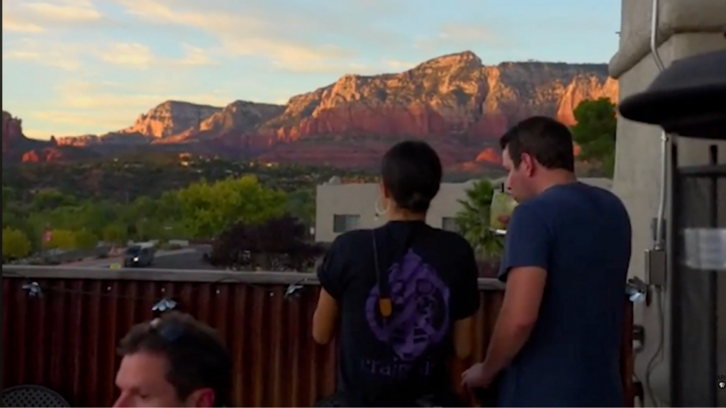 A view of Sedona from the Elote Cafe