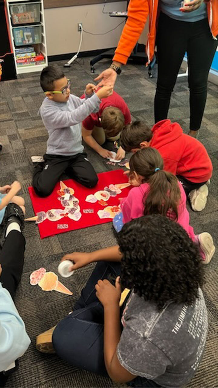 kids engaged in an activity