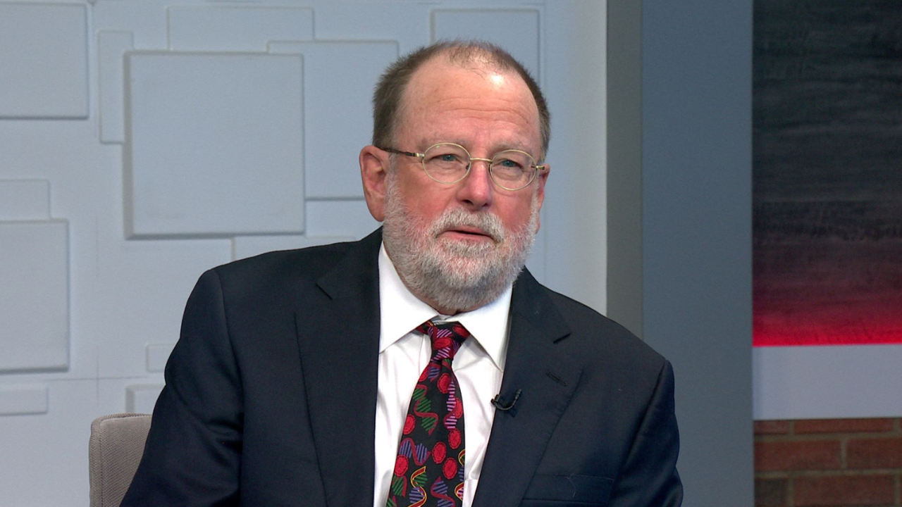 Ted Simons on the set of 