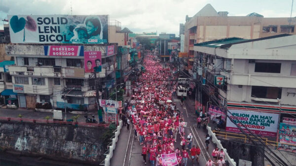 Protests in the street in the Philippines as a tense race for president takes place in 2022