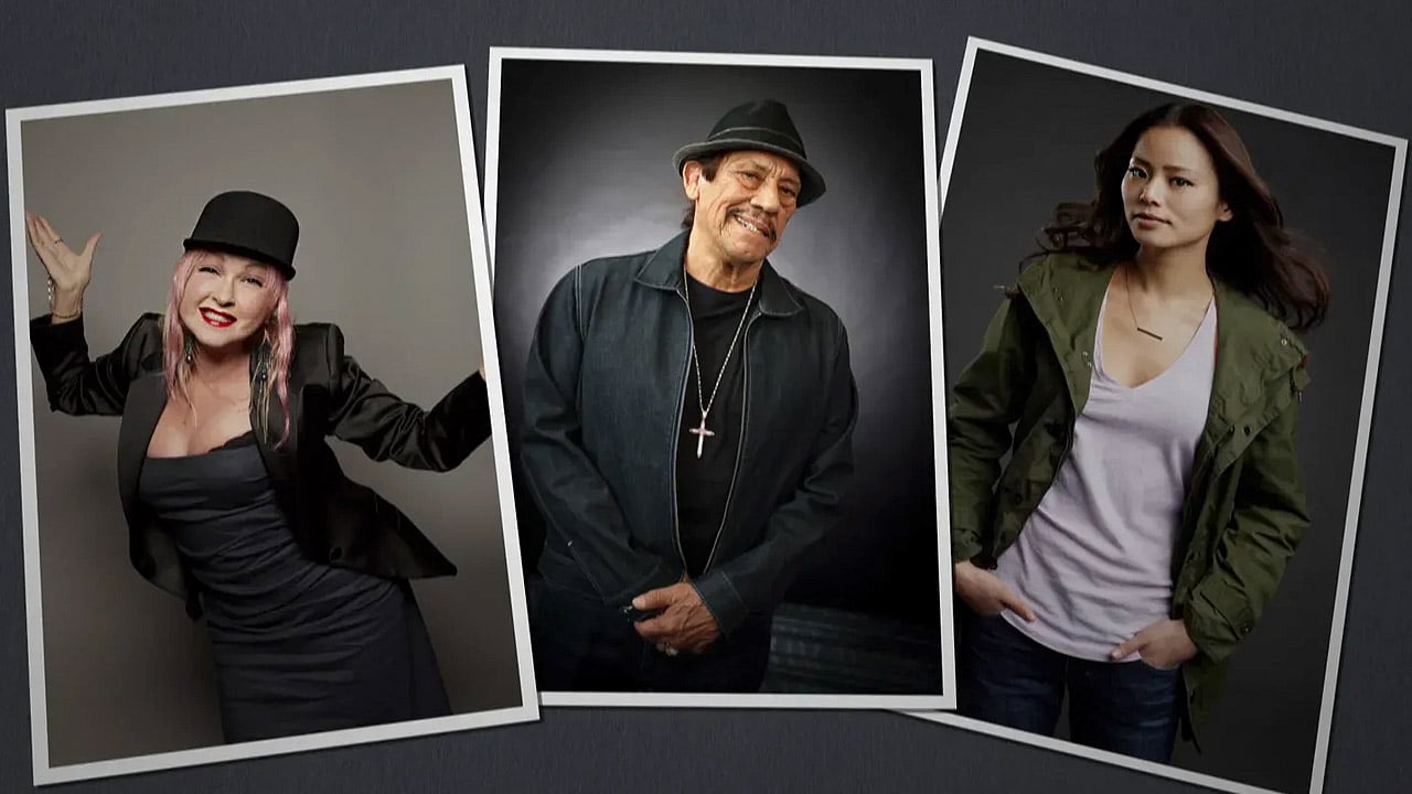 Cyndi Lauper, Jamie Chung and Danny Trejo