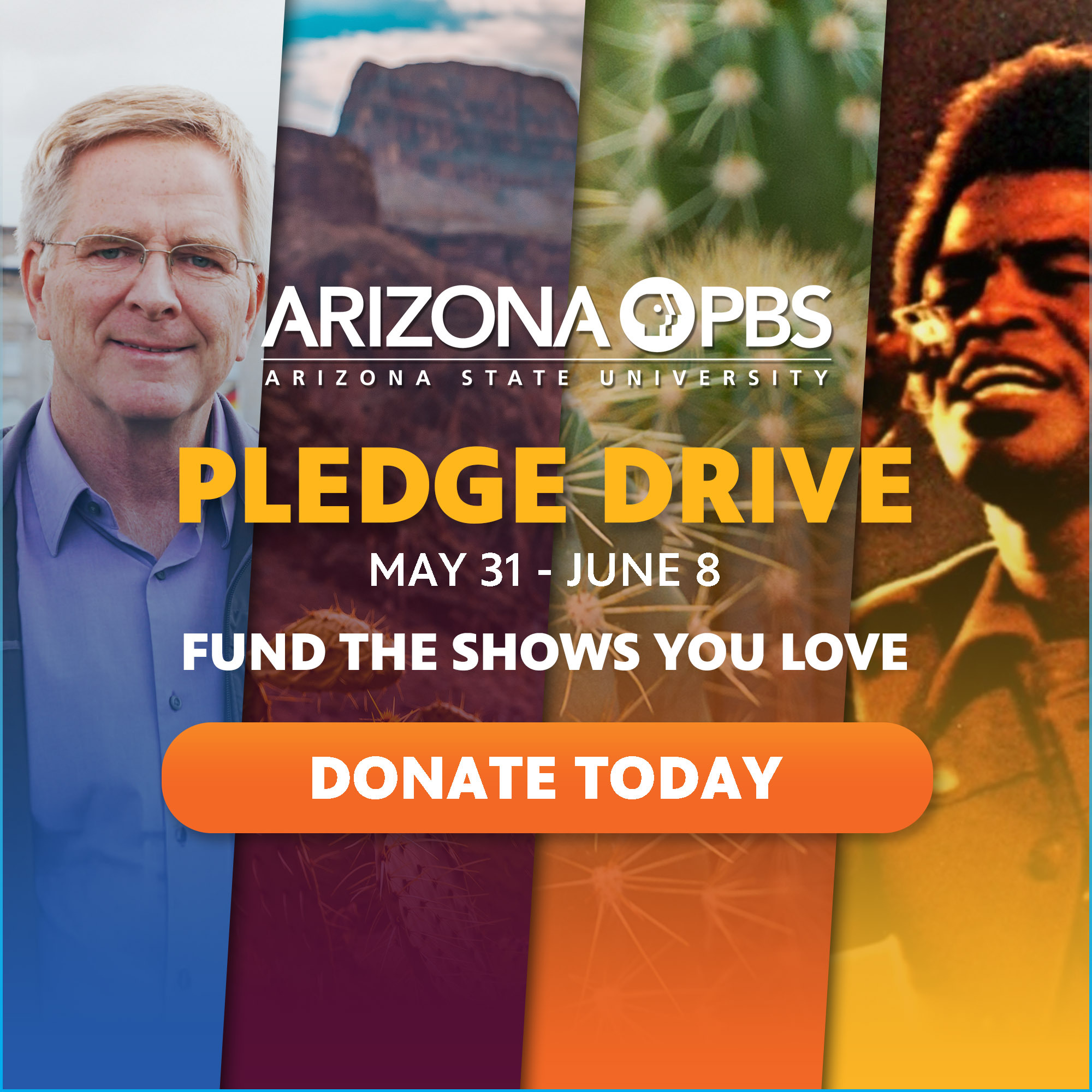 Arizona PBS pledge drive is May 31 to June 8. Donate today