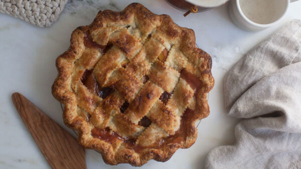 A peach pie