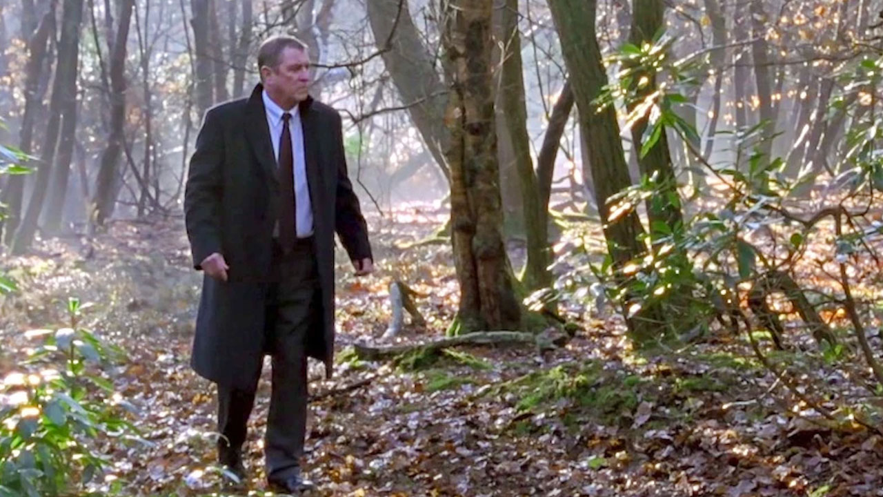 DCI Barnaby investigating in the woods