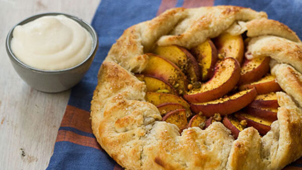Peach and Pistachio Galette