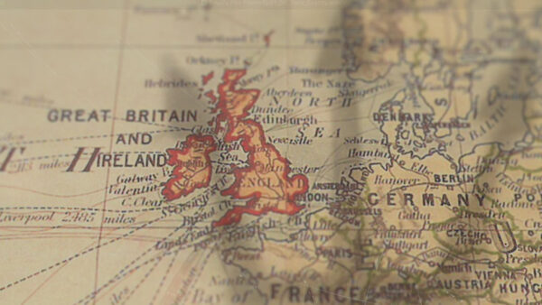 A close up map of Europe