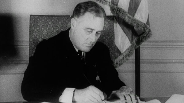 FDR signing legislation