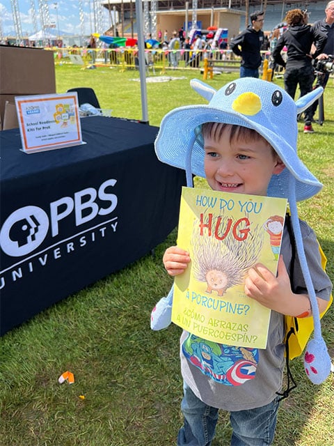 A young boy at Be My Neighbor Day at the Arizona State Fairgrounds
