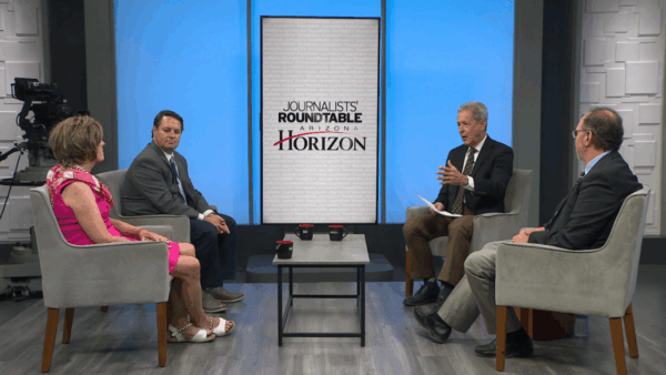 “Arizona Horizon” host Ted Simons was joined by Mary Jo Pitzl of “The Arizona Republic” and azcentral.com, Howie Fischer of Capitol Media Services, and Jeremy Duda of 