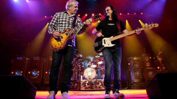 Two performers from the band Rush