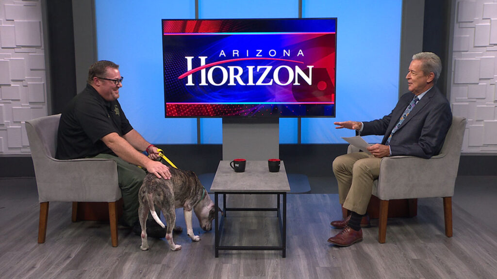 Terrell Sheline, Unit Supervisor, MCSO Animal Safe Haven Unit Lulu, Boxer/Bull Terrier Mix, MASH Unit