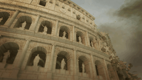 a close up photo of the colosseum