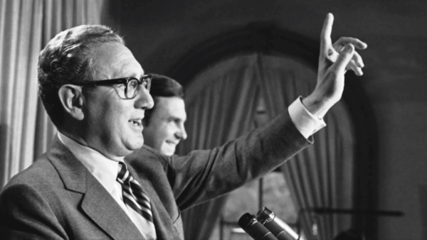 Kissinger giving a speech