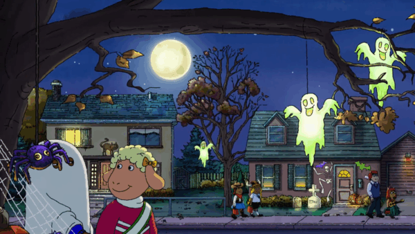 Arthur and friends trick or treating