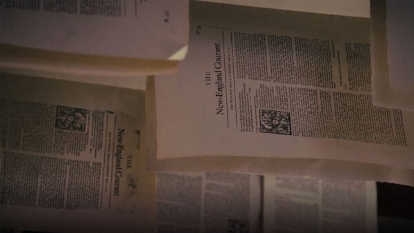 Papers from an old newspaper