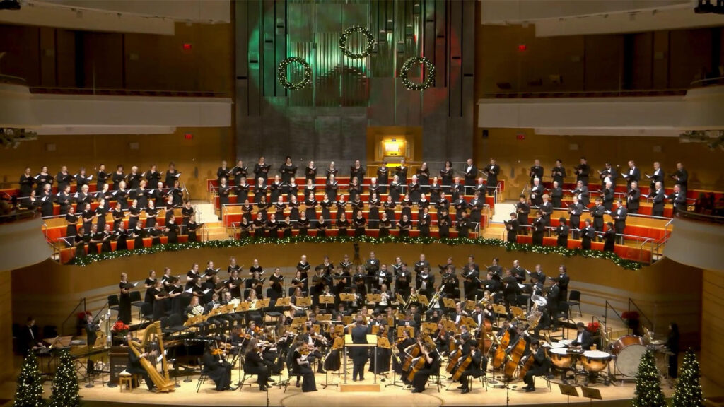 Orlando Symphony Orchestra performing live at the Orlando Symphony Hall, showcasing a vibrant musical experience.