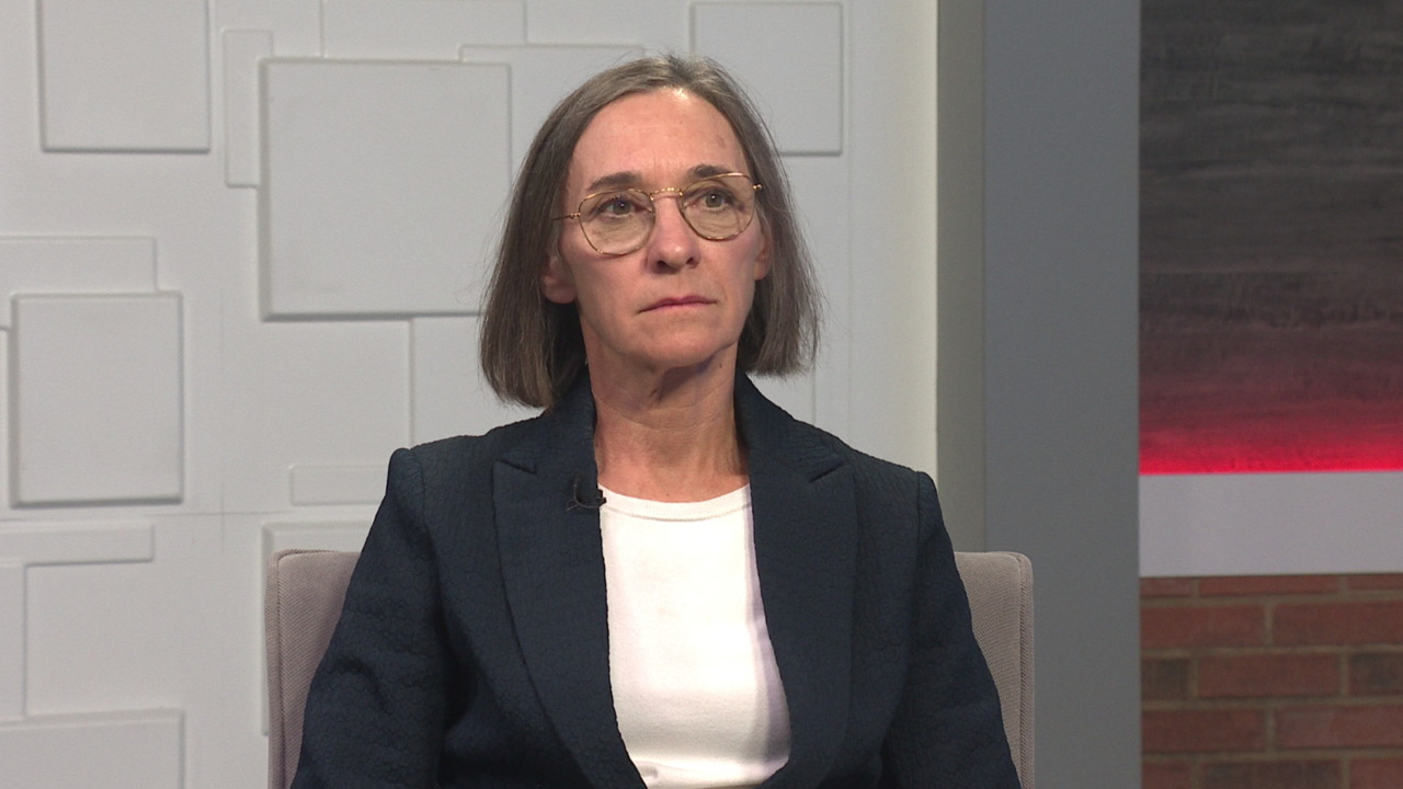 Ted Simons on the set of 