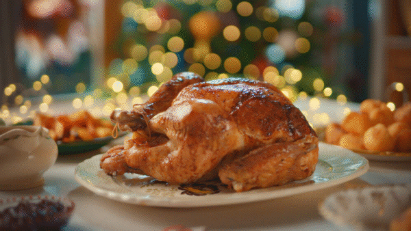 A delicious lemon and thyme roast turkey