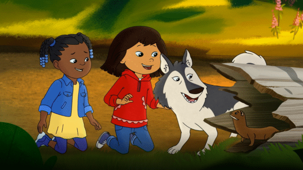 Molly and friends running into a minks