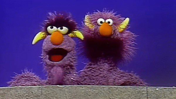 The sesame street two headed monster