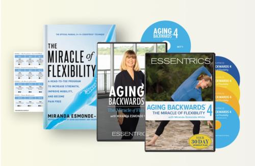 Aging Backwards 4 Big Combo - DVD, Posture Protocol 4-DVD Set, Calendar, Essentrics TV Subscription, Miracle of Flexibility HBK