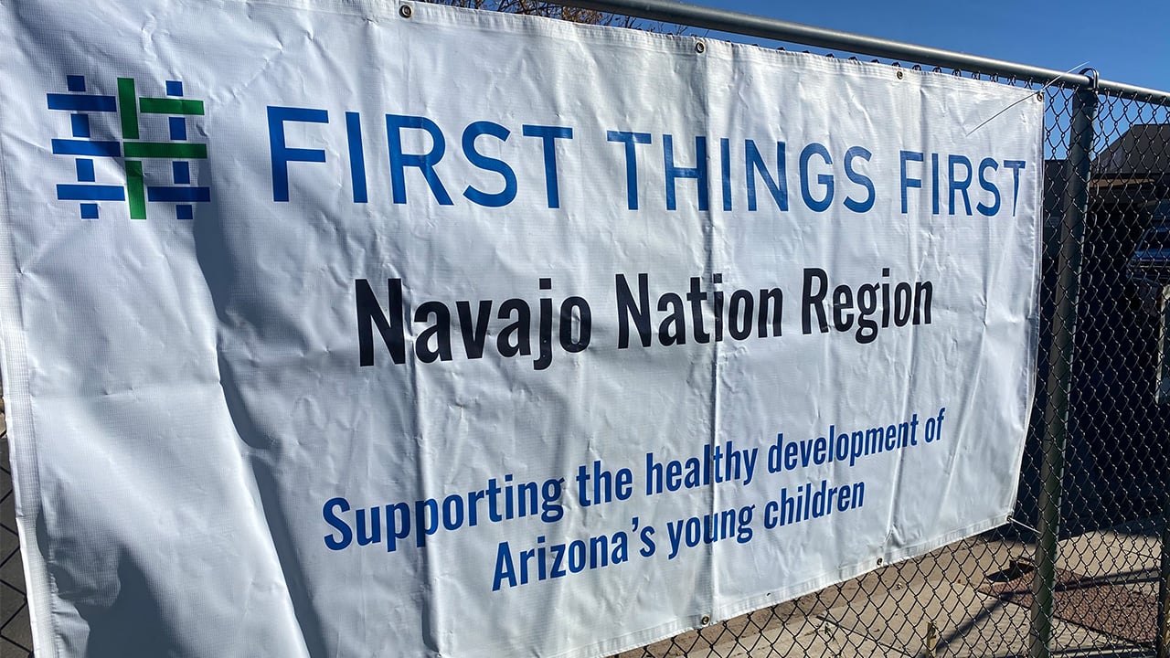 banner saying "First Things first"