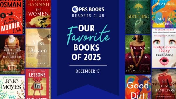 PBS Books Readers Club graphic with several book covers featured in 2025