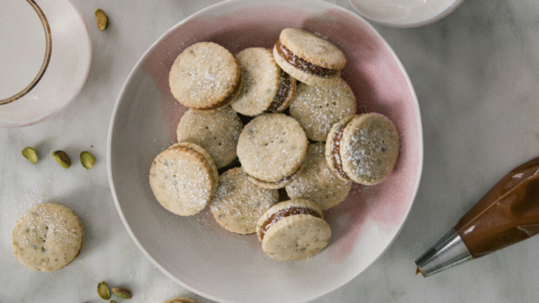 Pistachio Alfajores