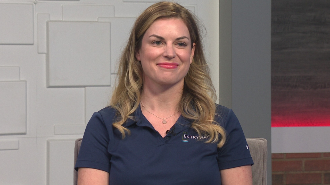 Ted Simons on the set of 