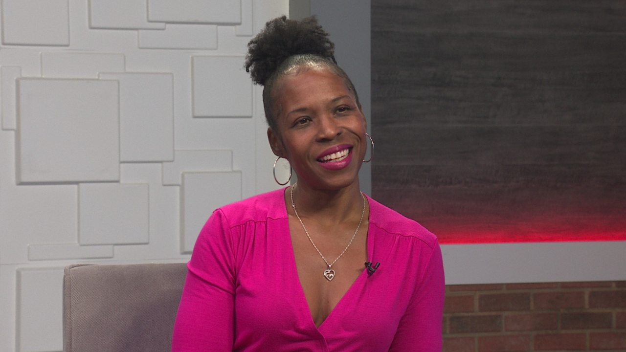 Ted Simons on the set of 