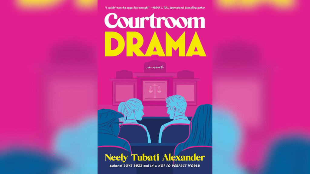 The cover for the book "Courtroom Drama"