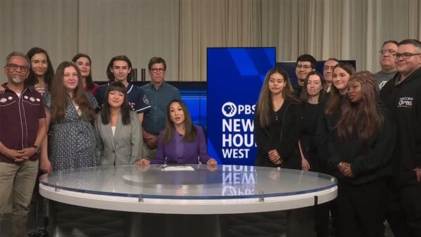 The crew of PBS News Hour West