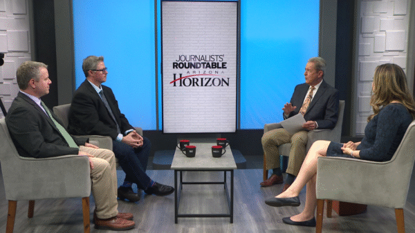 Mark Brodie, KJZZ Jessica Boehm of AXIOS Phoenix Jim Small, Arizona Mirror