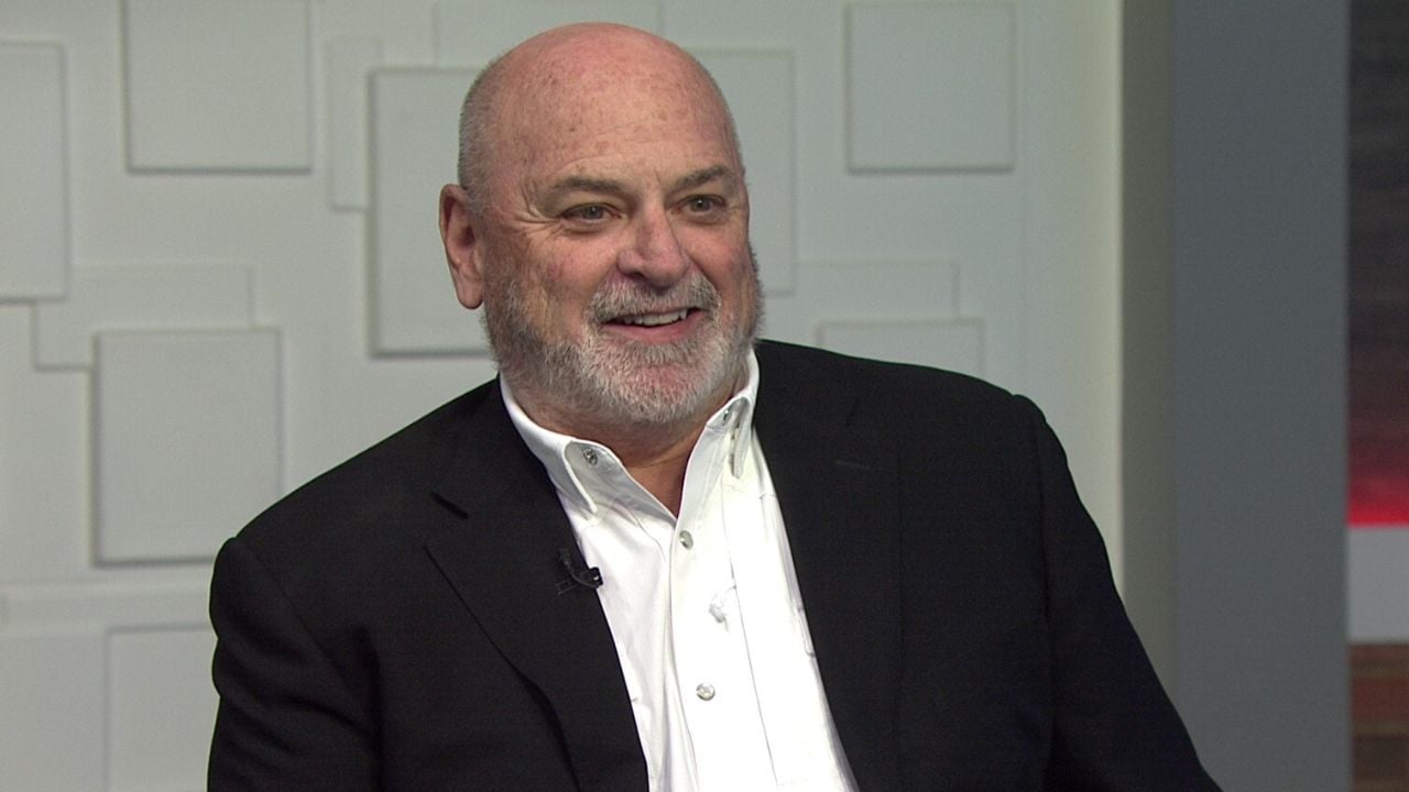 Ted Simons on the set of