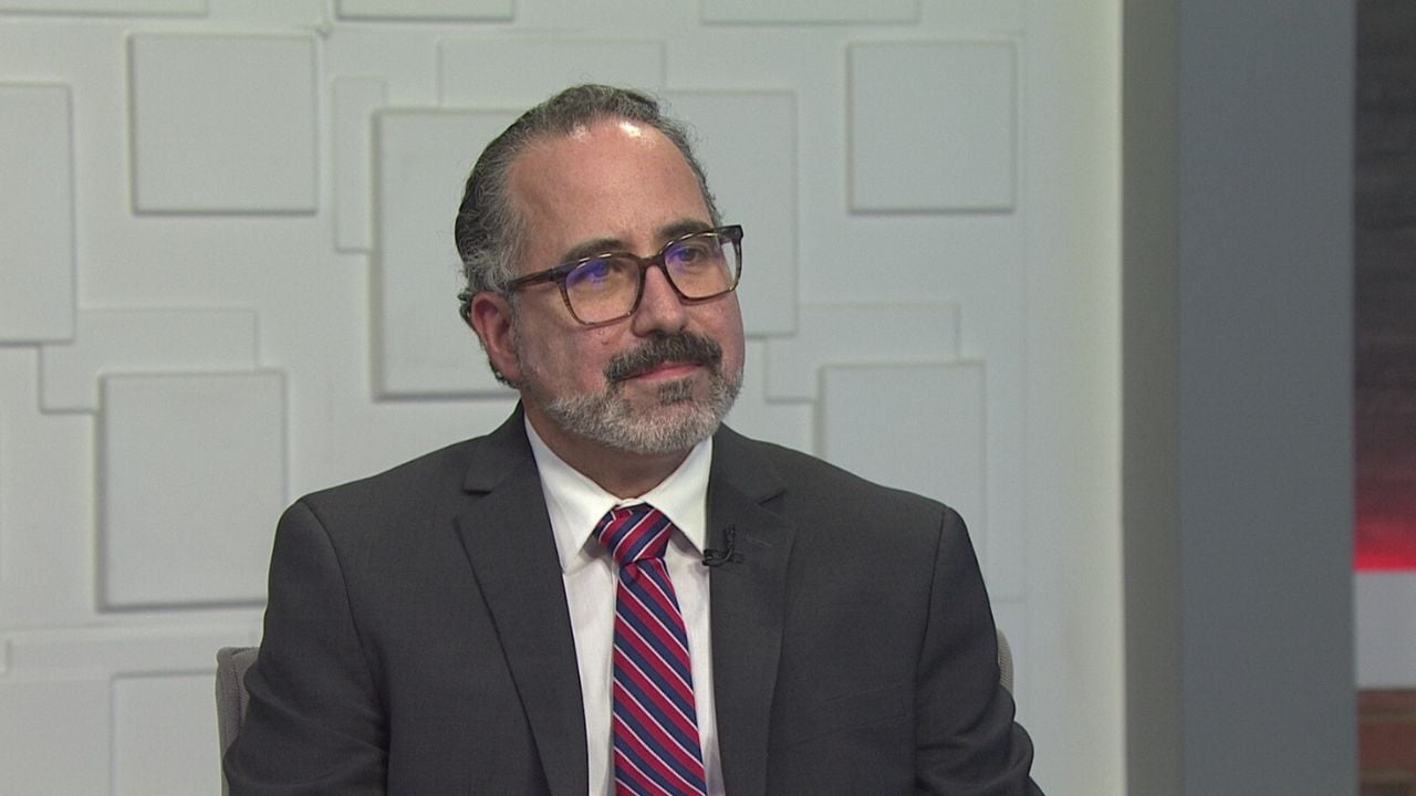 Ted Simons on the set of