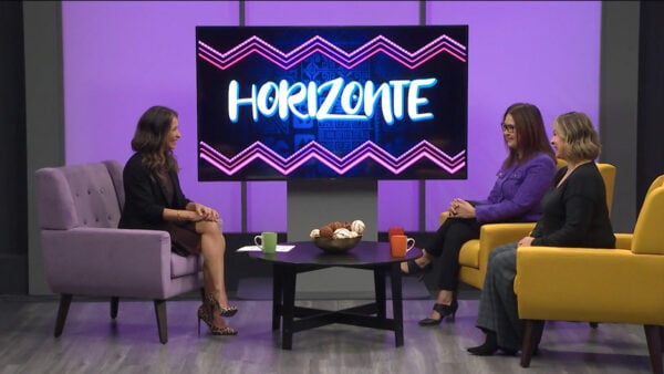 Catherine Anaya speaks with Elvia Diaz and Maritza Felix