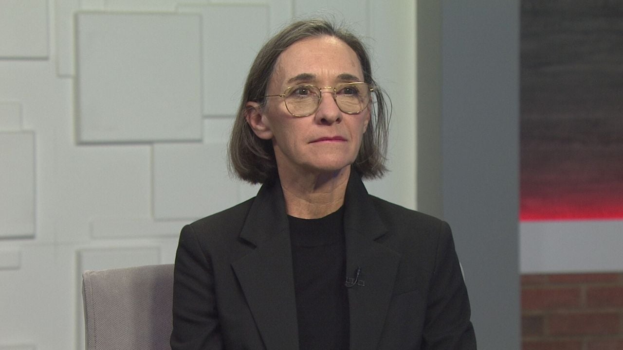 Ted Simons on the set of