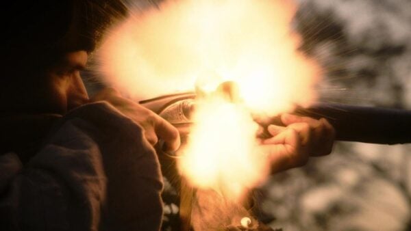Soldier firing a gun
