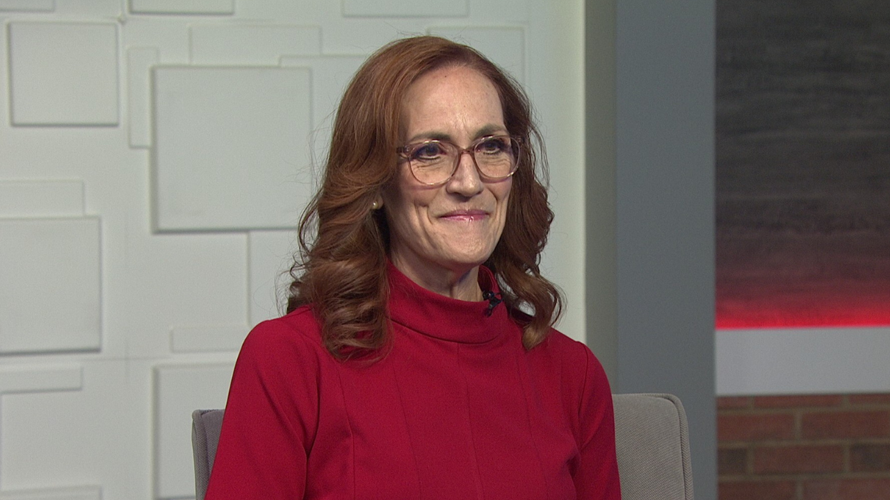 Ted Simons on the set of 